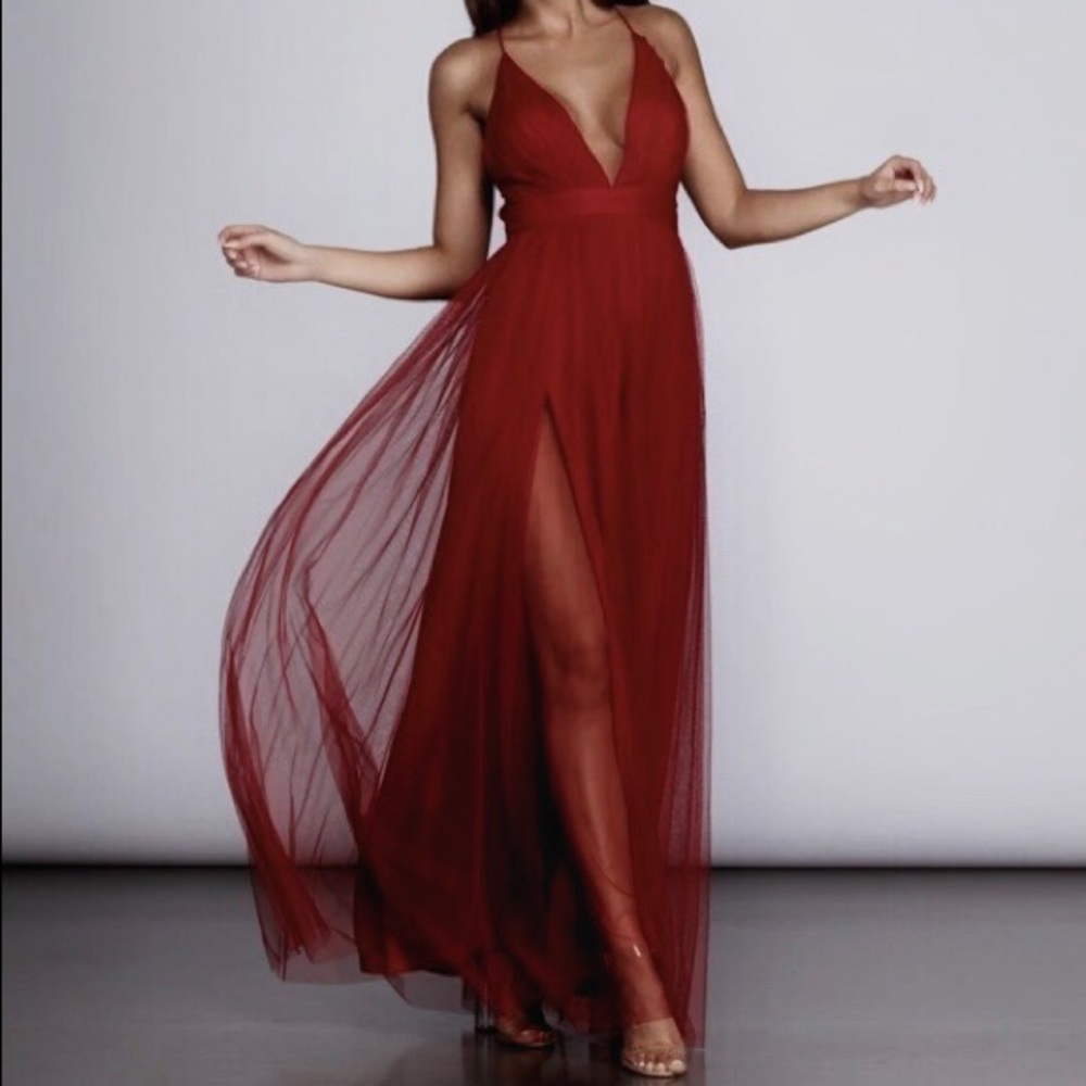 Burgundy Formal Dress